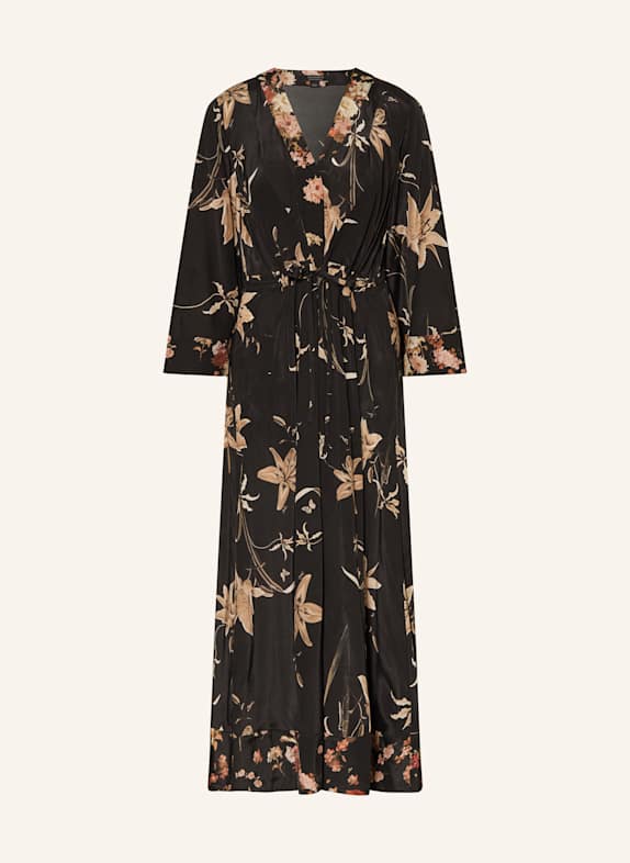 ALLSAINTS Kleid DIANA SCHWARZ / ROSA / HELLBRAUN