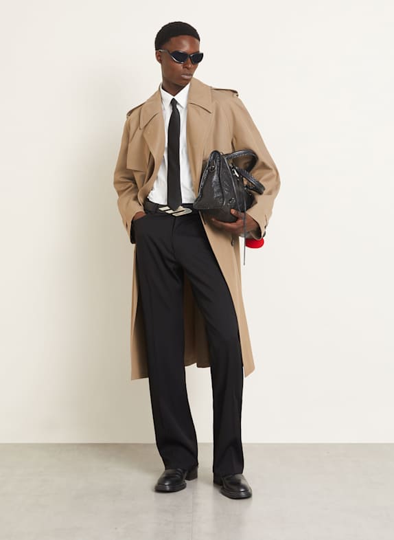 BALENCIAGA Pantalon coupe droite NOIR