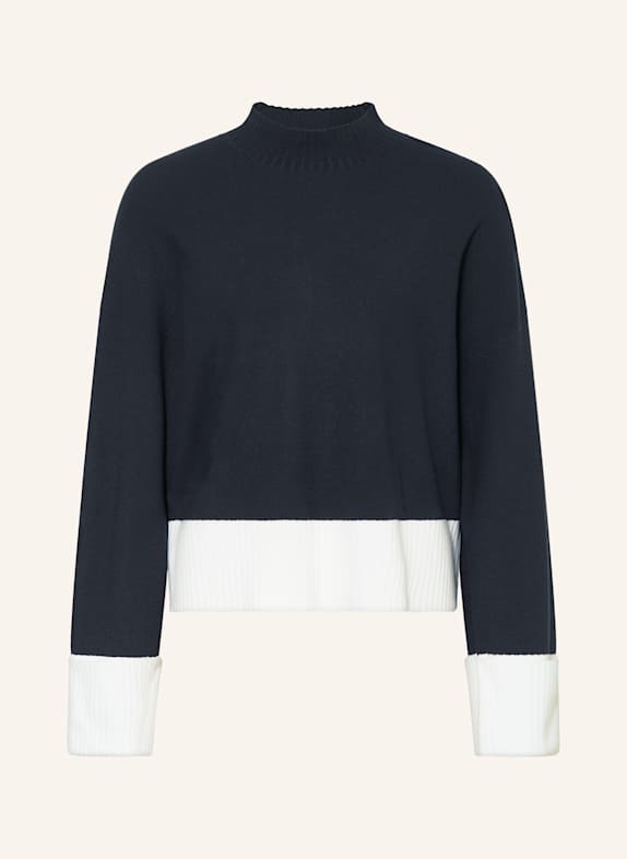 MARC AUREL Pullover DUNKELBLAU / WEISS