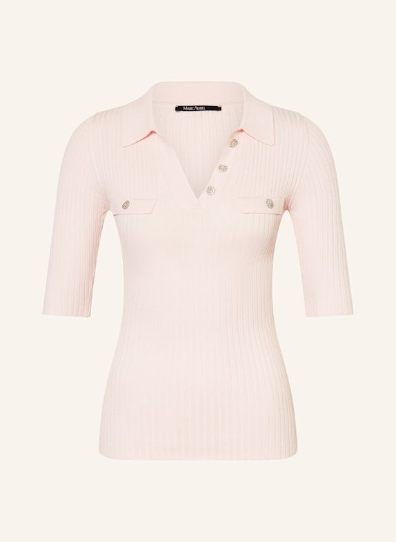 MARC AUREL Strick-Poloshirt HELLROSA