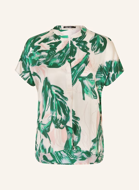 MARC AUREL Blusentop CREME / GRÜN / HELLORANGE