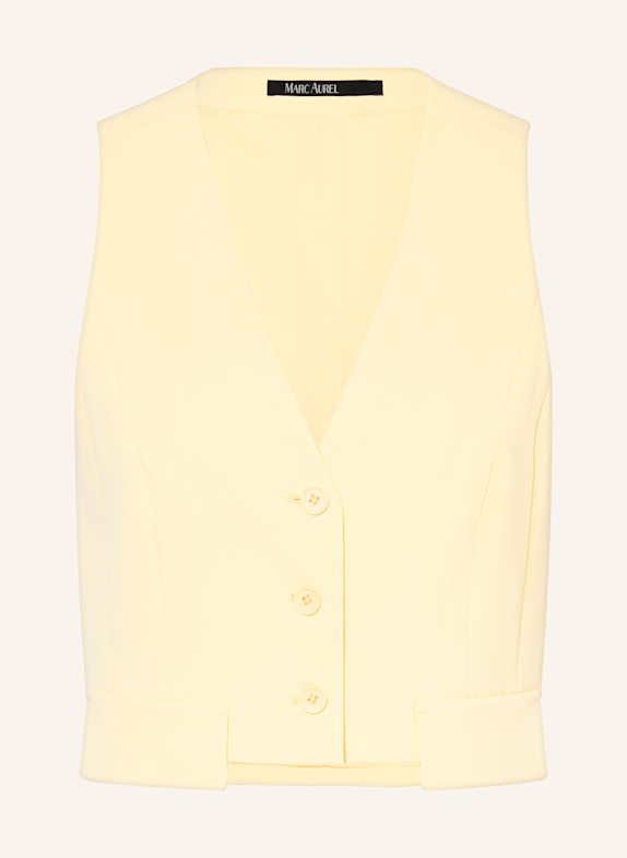 MARC AUREL Cropped blejzrová vesta ŽLUTÁ