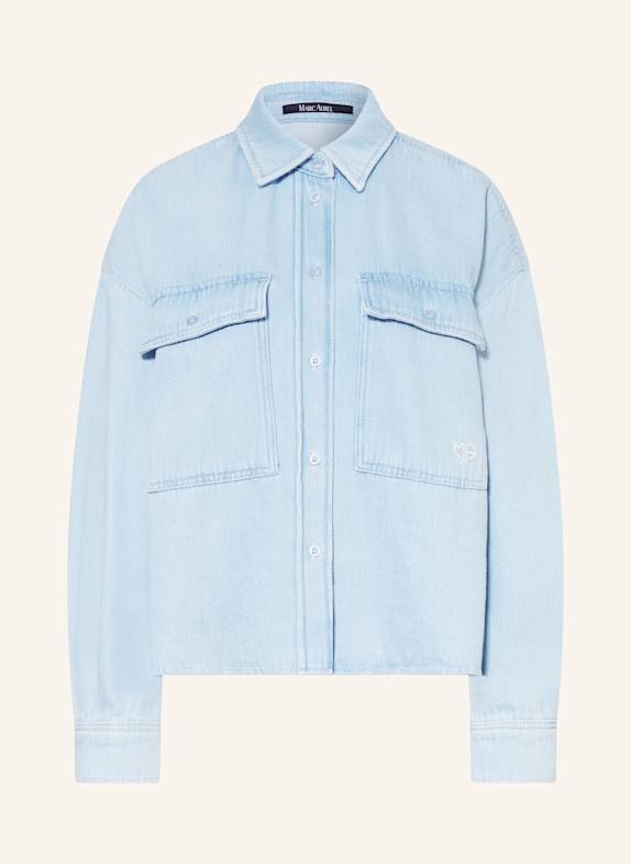 MARC AUREL Jeansbluse HELLBLAU