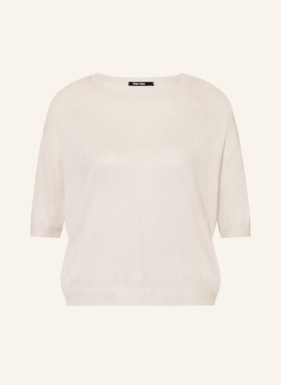 MARC AUREL Knit shirt with glitter thread BEIGE
