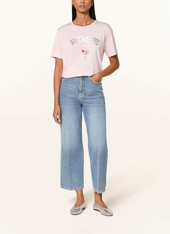 MARC AUREL T-shirt met sierstenen ROSE CLAIR