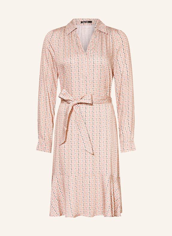 MARC AUREL Kleid mit Volants HELLROSA / ROSÉ / SCHWARZ