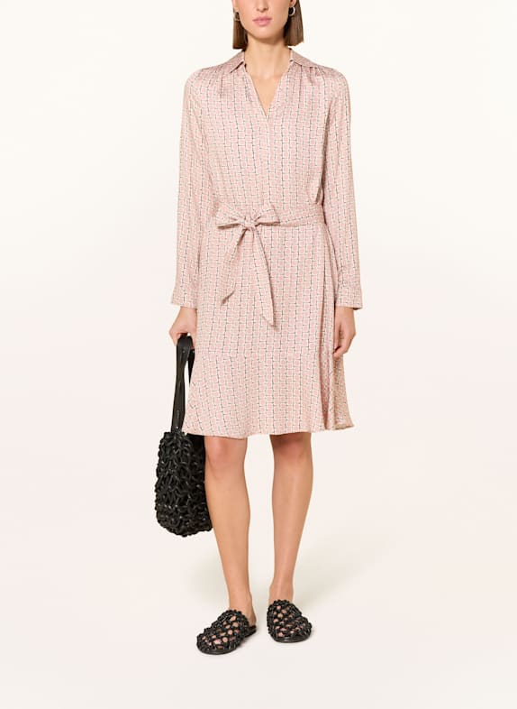 MARC AUREL Kleid mit Volants HELLROSA / ROSÉ / SCHWARZ