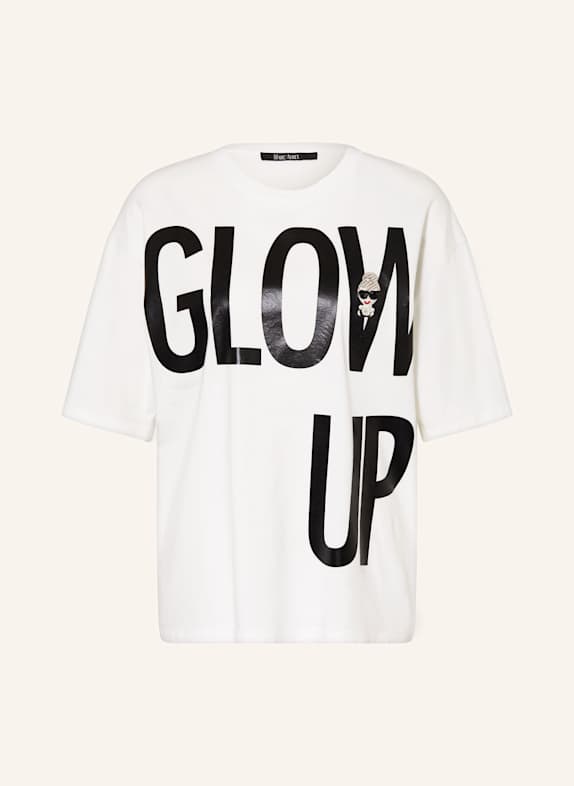 MARC AUREL Oversized-Shirt mit Schmucksteinen WEISS