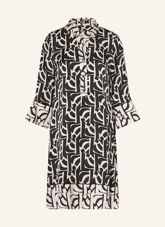 MARC AUREL Kleid mit 3/4-Arm SCHWARZ / CREME