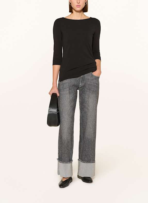 thylie Shirt BRIDGET met 3/4-mouwen ZWART
