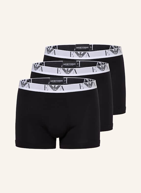 EMPORIO ARMANI 3er-Pack Boxershorts SCHWARZ / WEISS