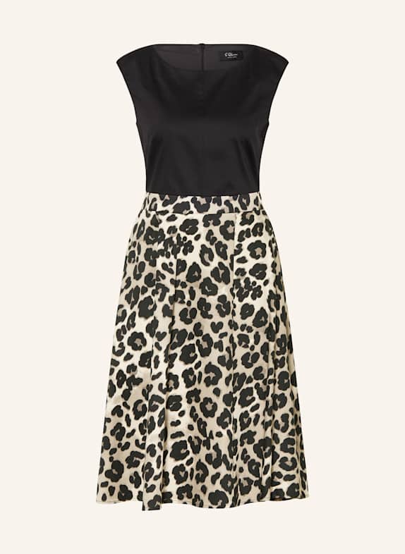 s.Oliver BLACK LABEL Kleid HELLGRAU / SCHWARZ