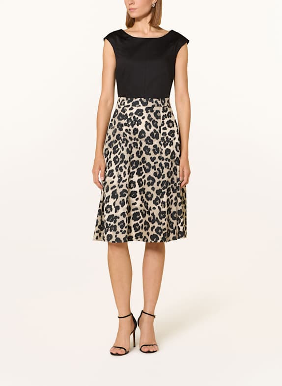 s.Oliver BLACK LABEL Kleid HELLGRAU / SCHWARZ