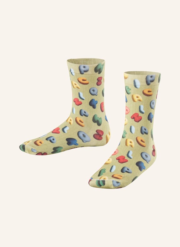 FALKE Chaussettes COLOURFUL ALPHABET 7084 FERNGREEN