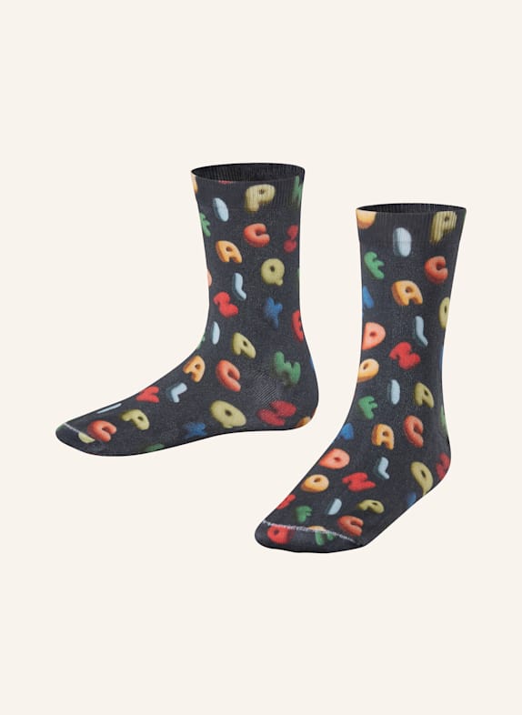 FALKE Chaussettes COLOURFUL ALPHABET 6116 SPACE BLUE