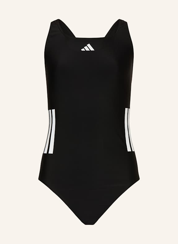 adidas Strój kąpielowy 3-STREIFEN CZARNY