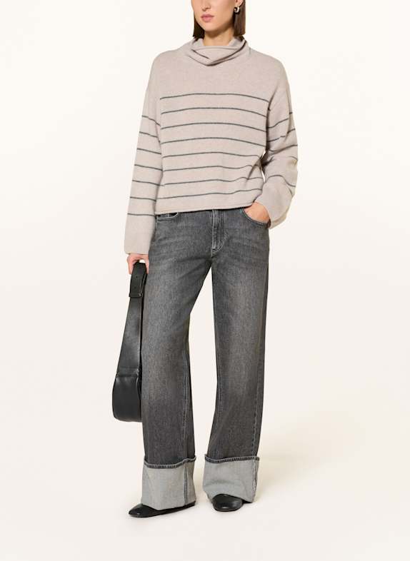 Marc O'Polo Pullover HELLBRAUN / DUNKELGRAU