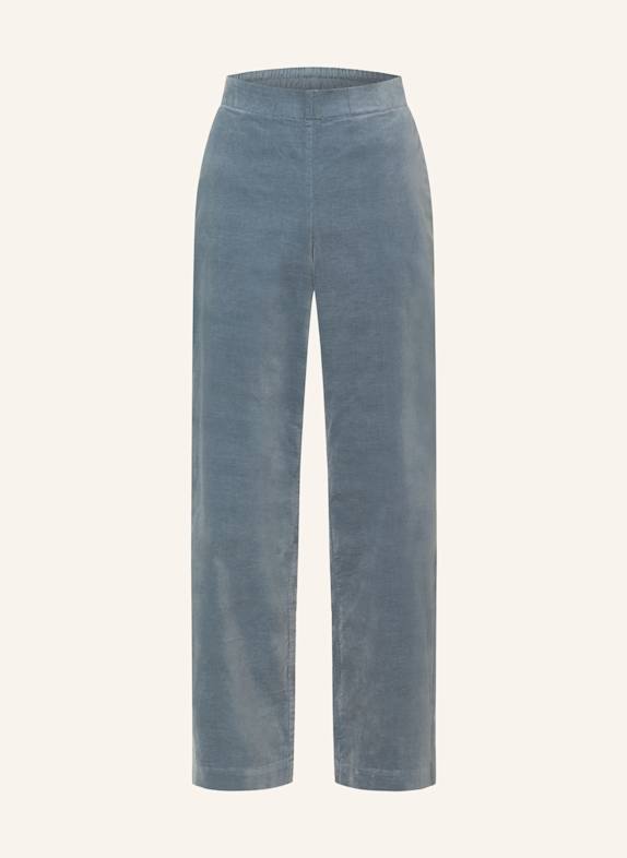 Marc O'Polo Marlenehose aus Samt BLAUGRAU
