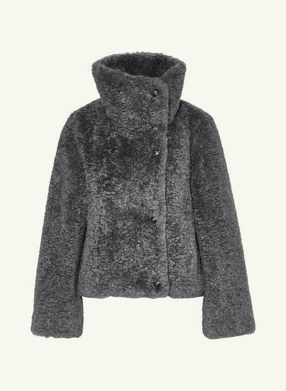 Marc O'Polo Teddyfell-Jacke GRAU