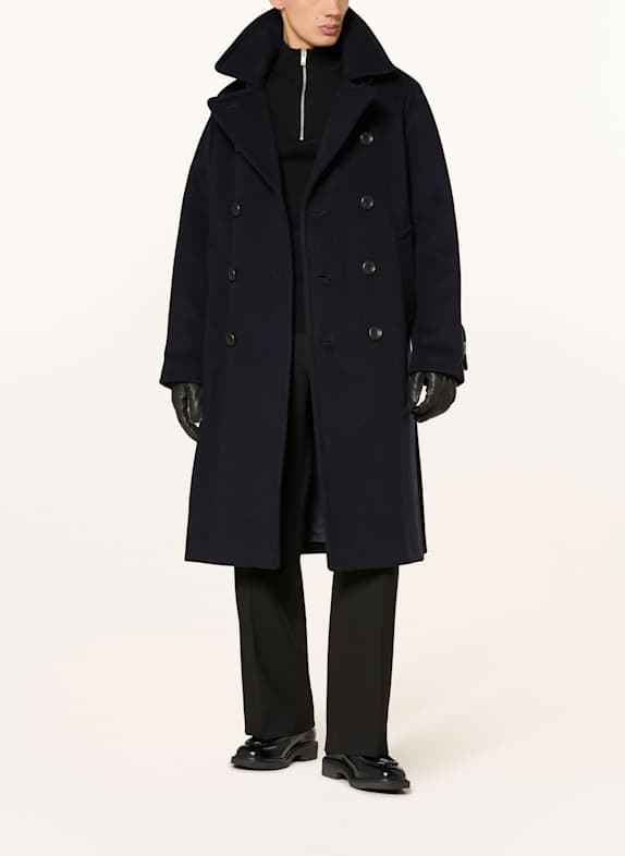 SANDRO Wollmantel DUNKELBLAU