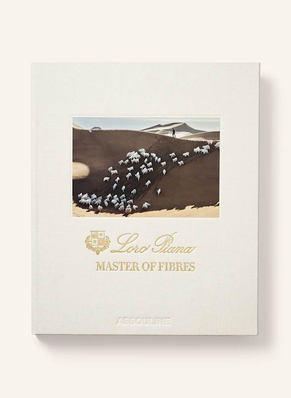 ASSOULINE Książka LORO PIANA: MASTER OF FIBRES KREMOWY/ ZŁOTY/ BRĄZOWY