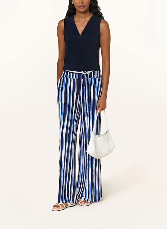 Joseph Ribkoff Marlene-broek DONKERBLAUW / BLAUW / WIT