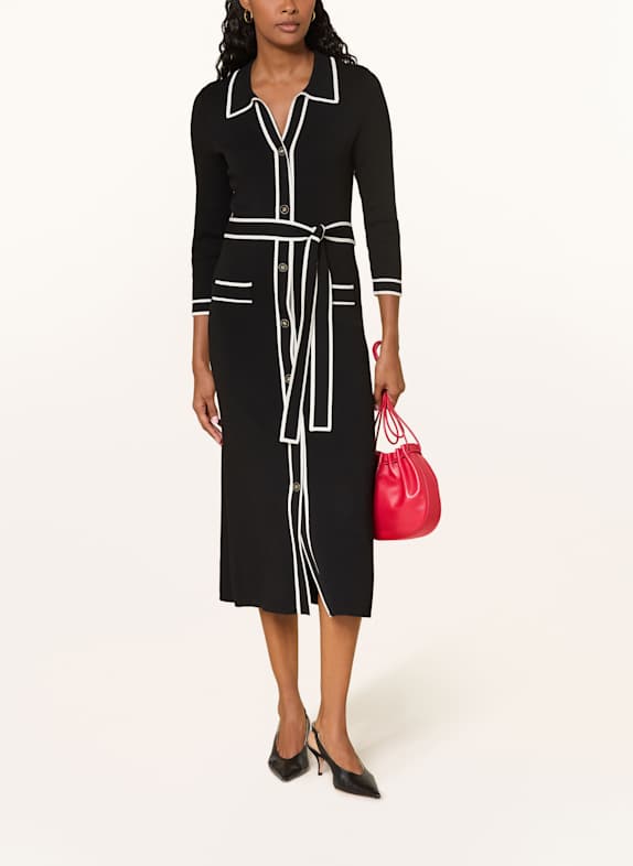 Joseph Ribkoff Strickkleid SCHWARZ / ECRU