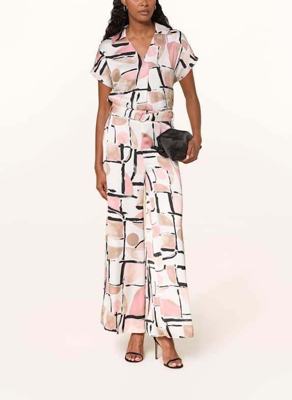 Joseph Ribkoff Blouse van satijn VIEUX ROSE / BEIGE / WIT
