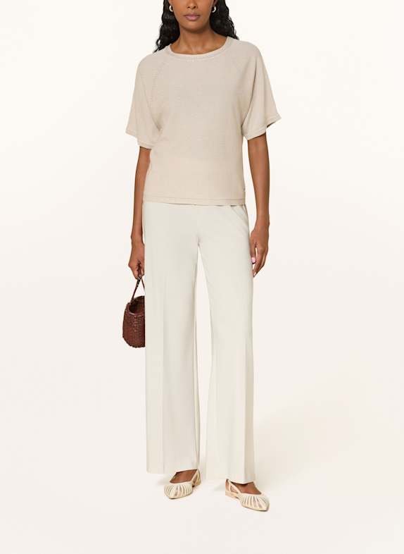 Joseph Ribkoff Gebreid shirt met pailletten BEIGE