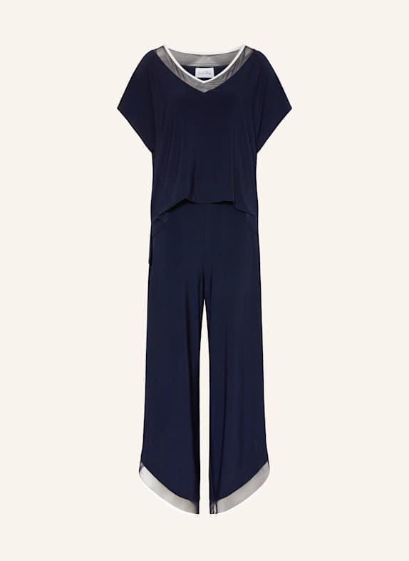 Joseph Ribkoff Jersey jumpsuit DARK BLUE / WHITE