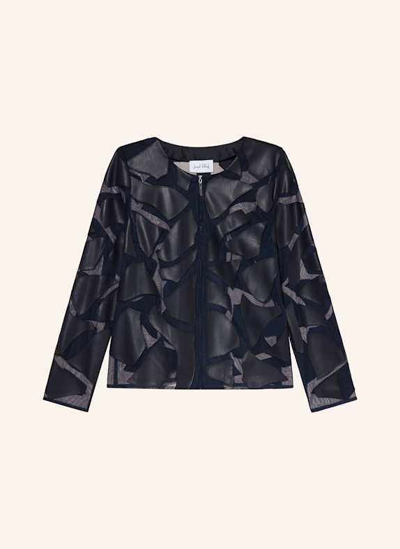 Joseph Ribkoff Mesh-Jacke DUNKELBLAU