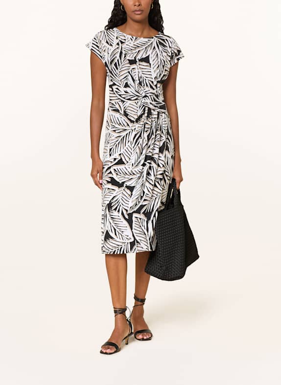 Joseph Ribkoff Etuikleid aus Jersey BEIGE / WEISS / SCHWARZ