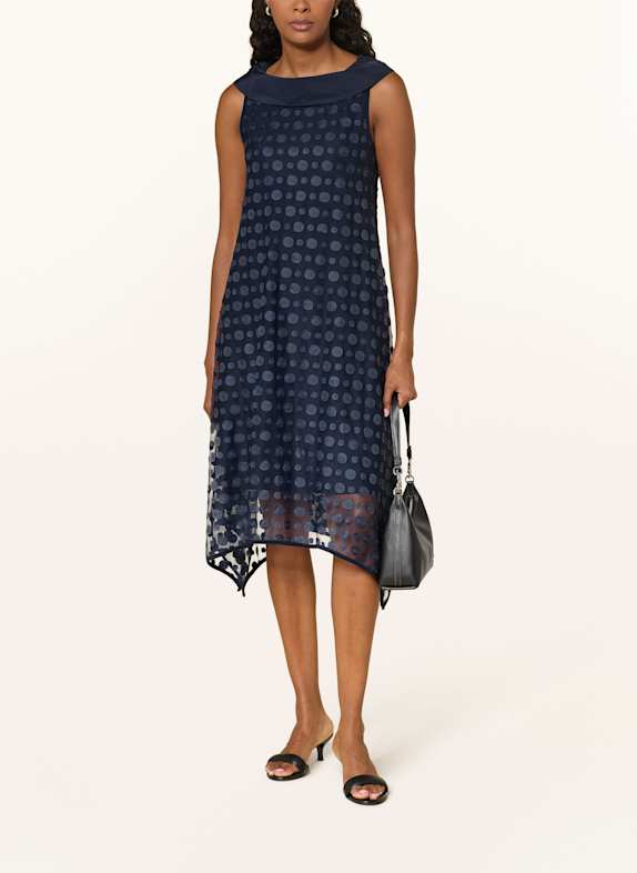 Joseph Ribkoff Mesh-Kleid DUNKELBLAU