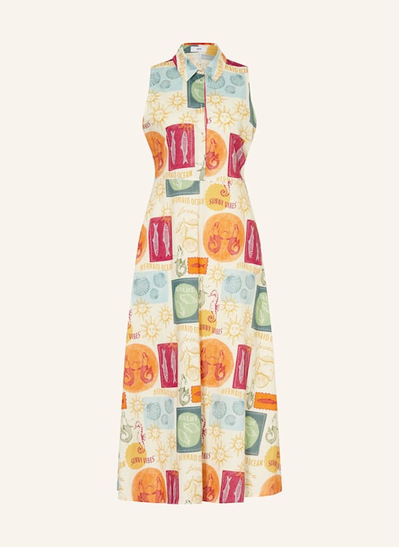 CINQUE Košilové šaty CIELBA REŽNÁ / ORANŽOVÁ / FUCHSIOVÁ