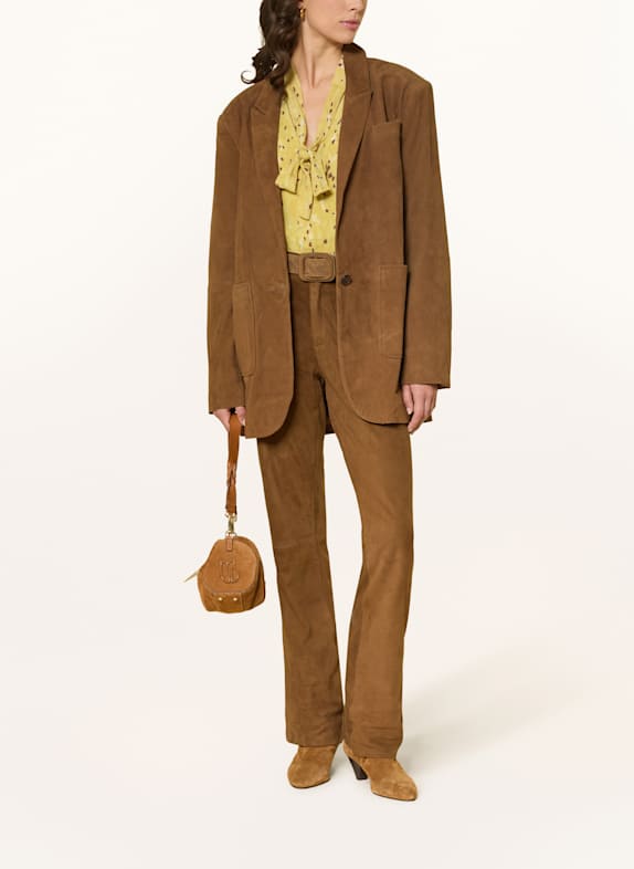 ba&sh Blazer din piele MOSTY MARO