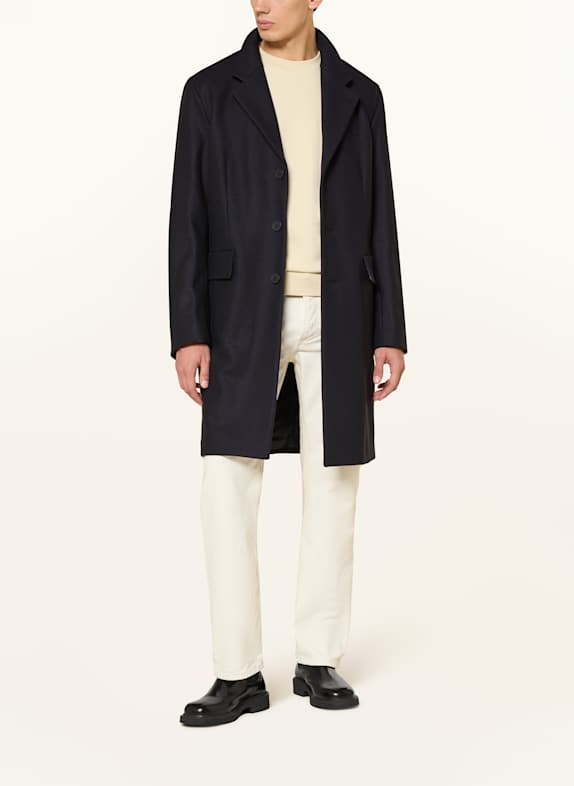 SANDRO Wollmantel DUNKELBLAU