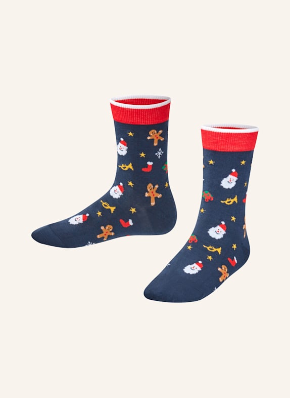 FALKE Chaussettes MERRY CHRISTMAS 6116 SPACE BLUE