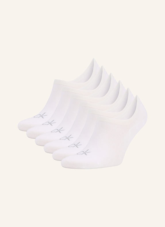 Calvin Klein 6er-Pack Sneakersocken WEISS