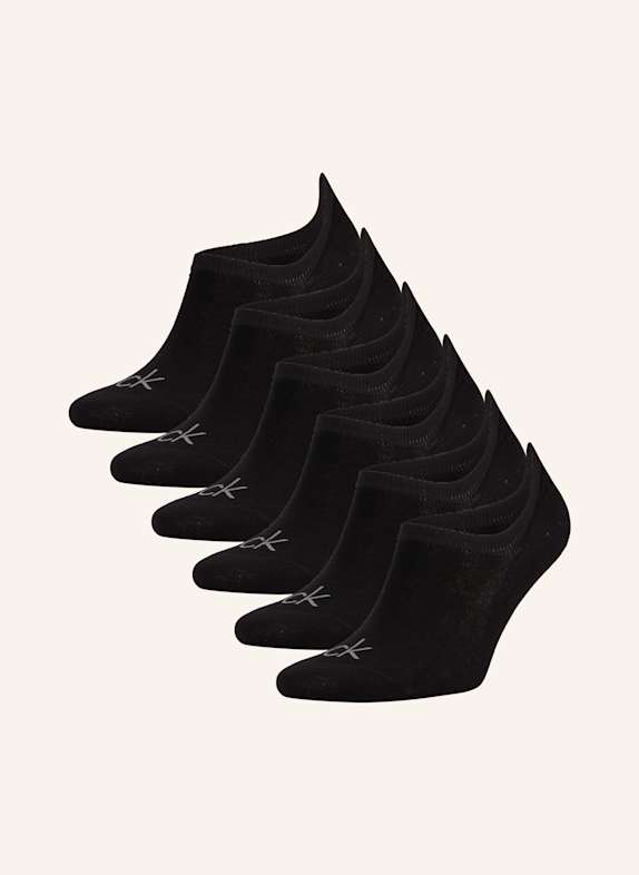 Calvin Klein 6er-Pack Sneakersocken SCHWARZ