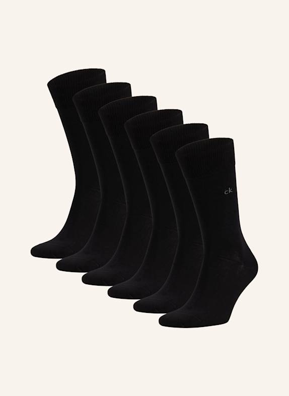 Calvin Klein 6er-Pack Socken SCHWARZ