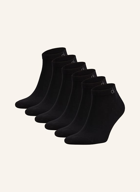 Calvin Klein 6er-Pack Sneakersocken SCHWARZ