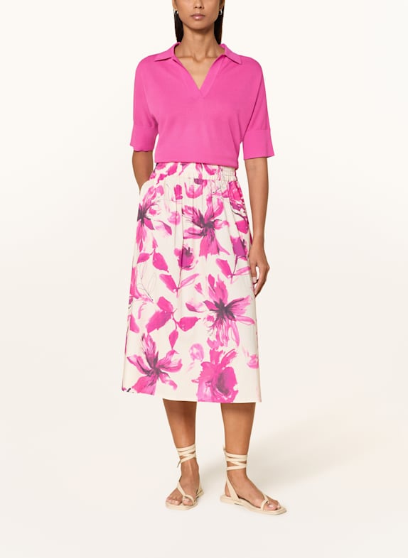 MARC AUREL Polo en maille à manches 3/4 ROSE FUCHSIA