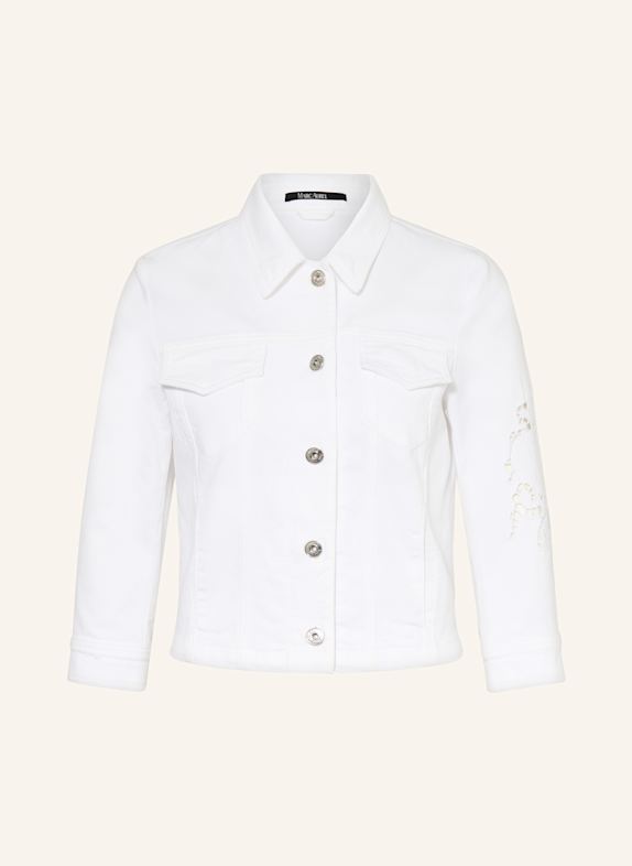 MARC AUREL Jeansjasje met 3/4-mouwen WIT