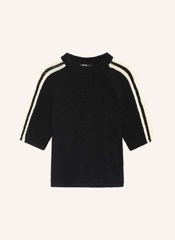 MARC AUREL pull en maille NOIR / BLANC