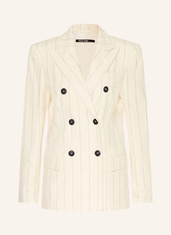 MARC AUREL Blazer mit Leinen ECRU / SCHWARZ