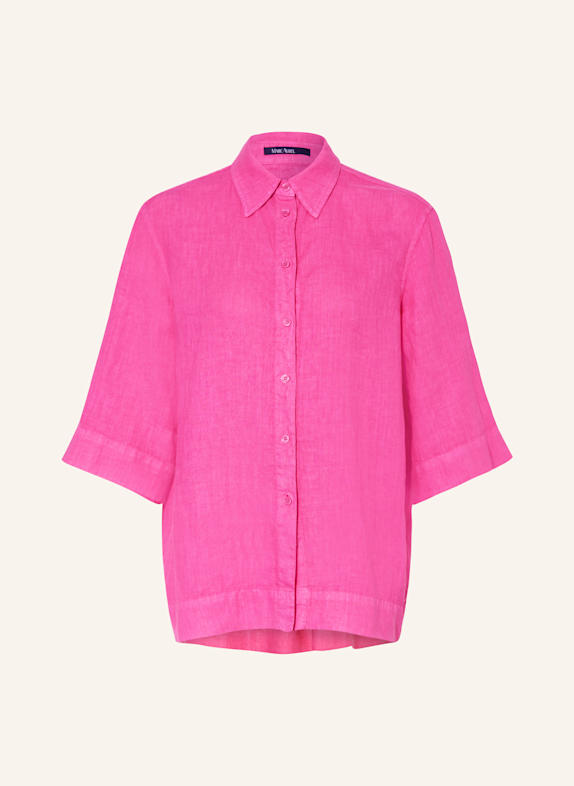 MARC AUREL Hemdbluse aus Leinen mit 3/4-Arm PINK