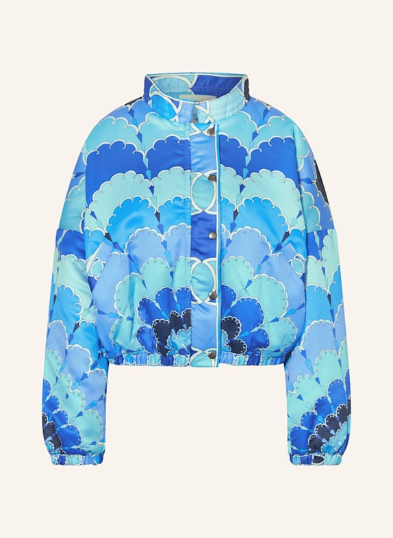 lollys laundry Bluzon satynowy TURKUSOWY / JASKRAWY NIEBIESKI / NIEBIESKI