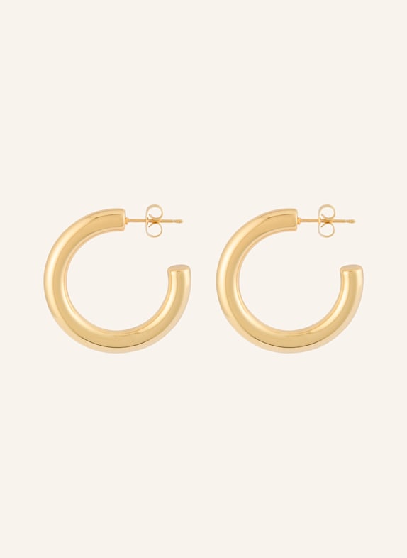 LULU Copenhagen Creoles NON HOOPS CHUNKY MEDIUM GOLD