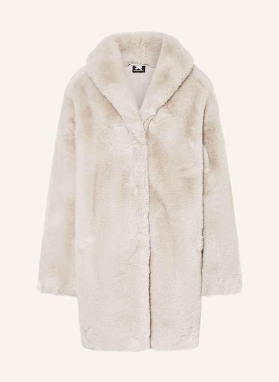 KARO KAUER Kunstfell-Mantel GRAU