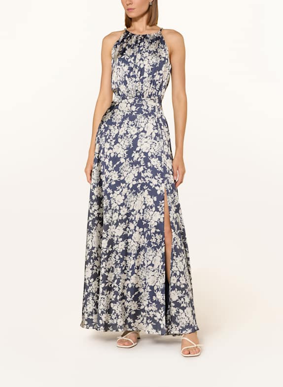 SWING Abendkleid DUNKELBLAU / ECRU